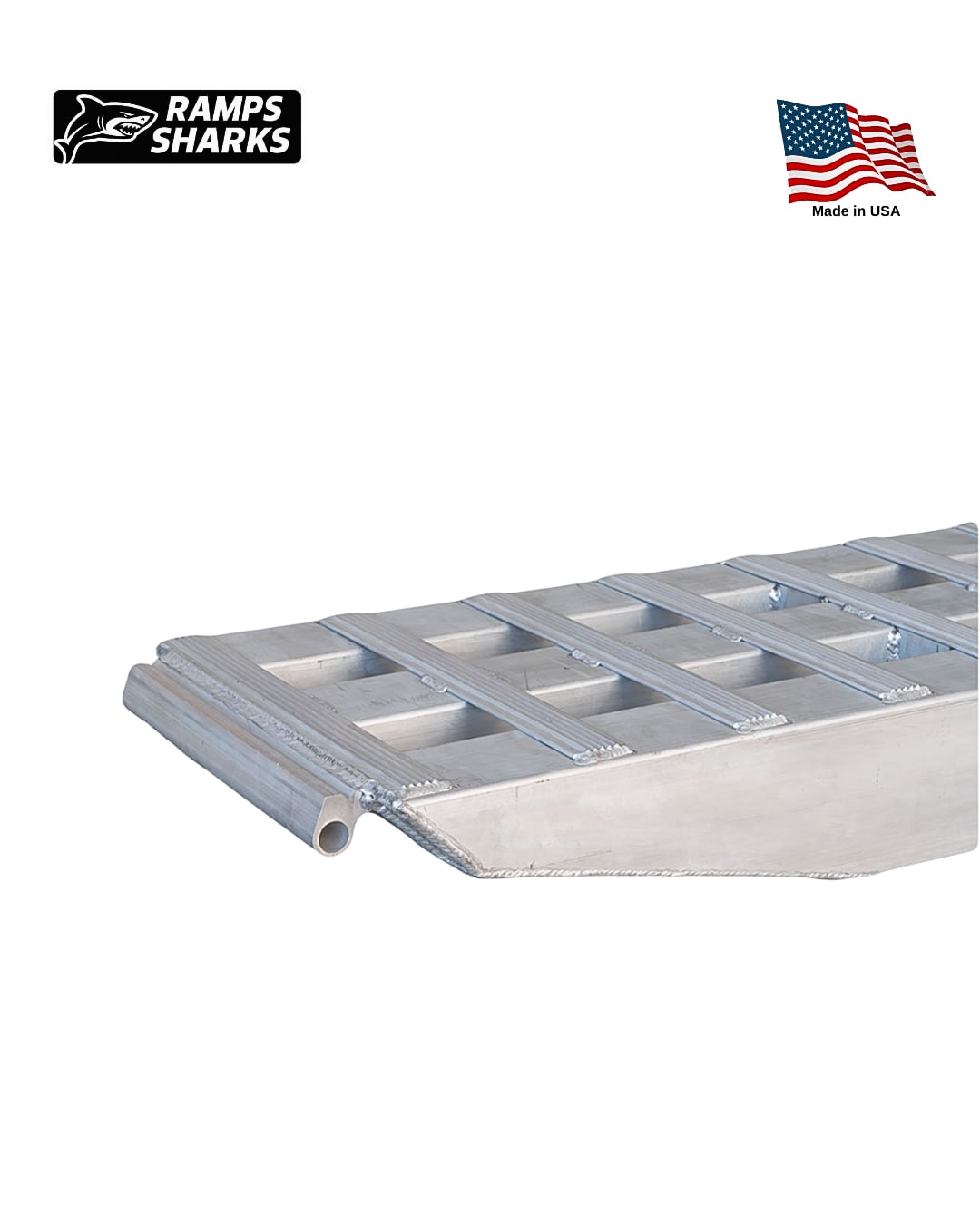 Aluminum Double Loading Ramp Kit 18 in x 16 ft 23500 lb Capacity