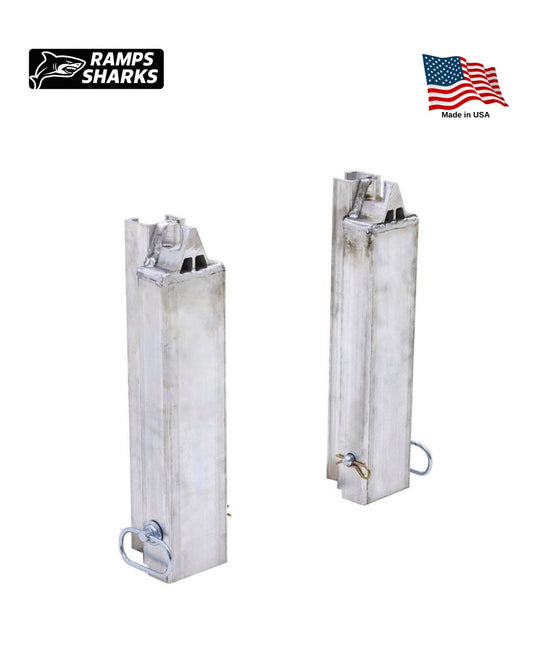 One Pair Ramp to Load Leveler Converter Stakes for Step Deck Trailer