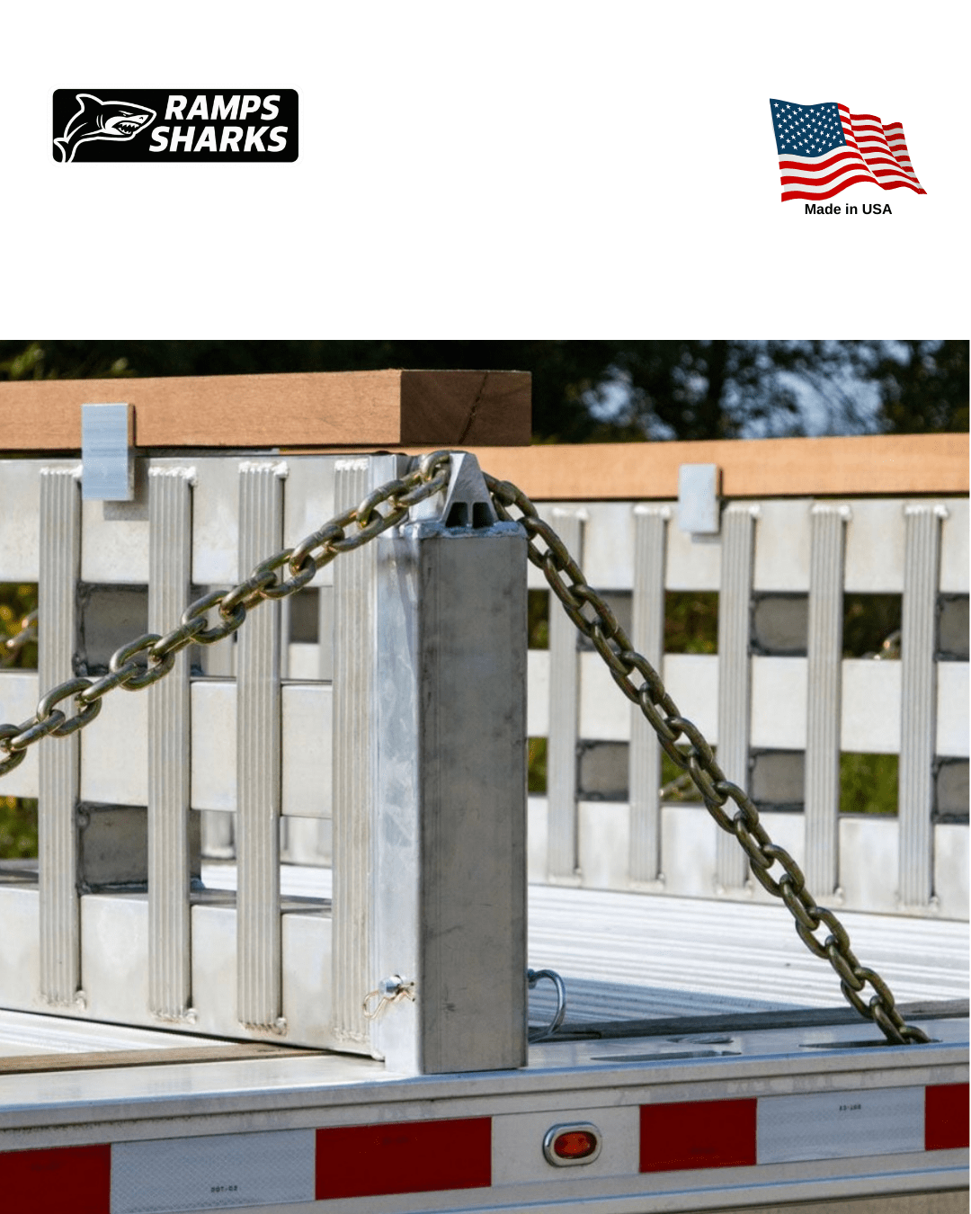 One Pair Ramp to Load Leveler Converter Stakes for Step Deck Trailer