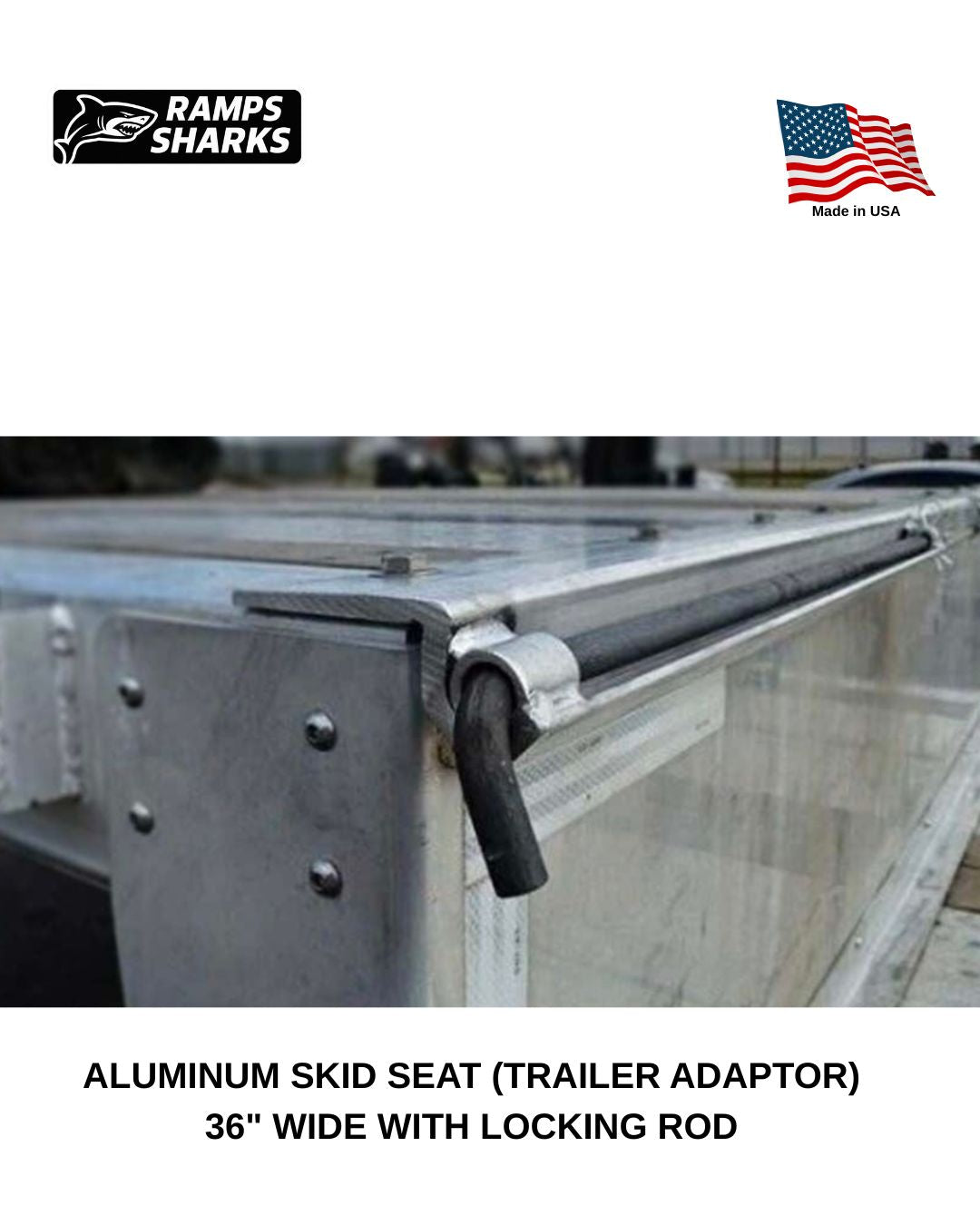 Aluminum Trailer Loading Ramp Set 8 ft x 18 in Single Pair