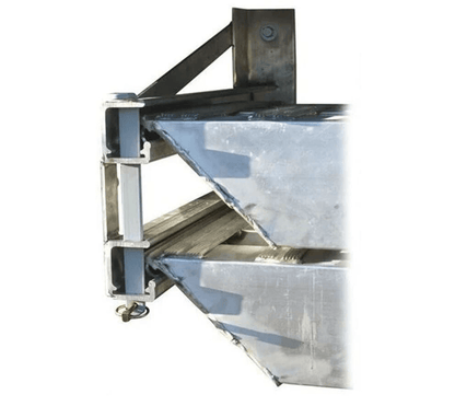 Bolt On Ramp Hanger Bracket Set for Storing Two 5 in Semi Trailer Loading Ramps
