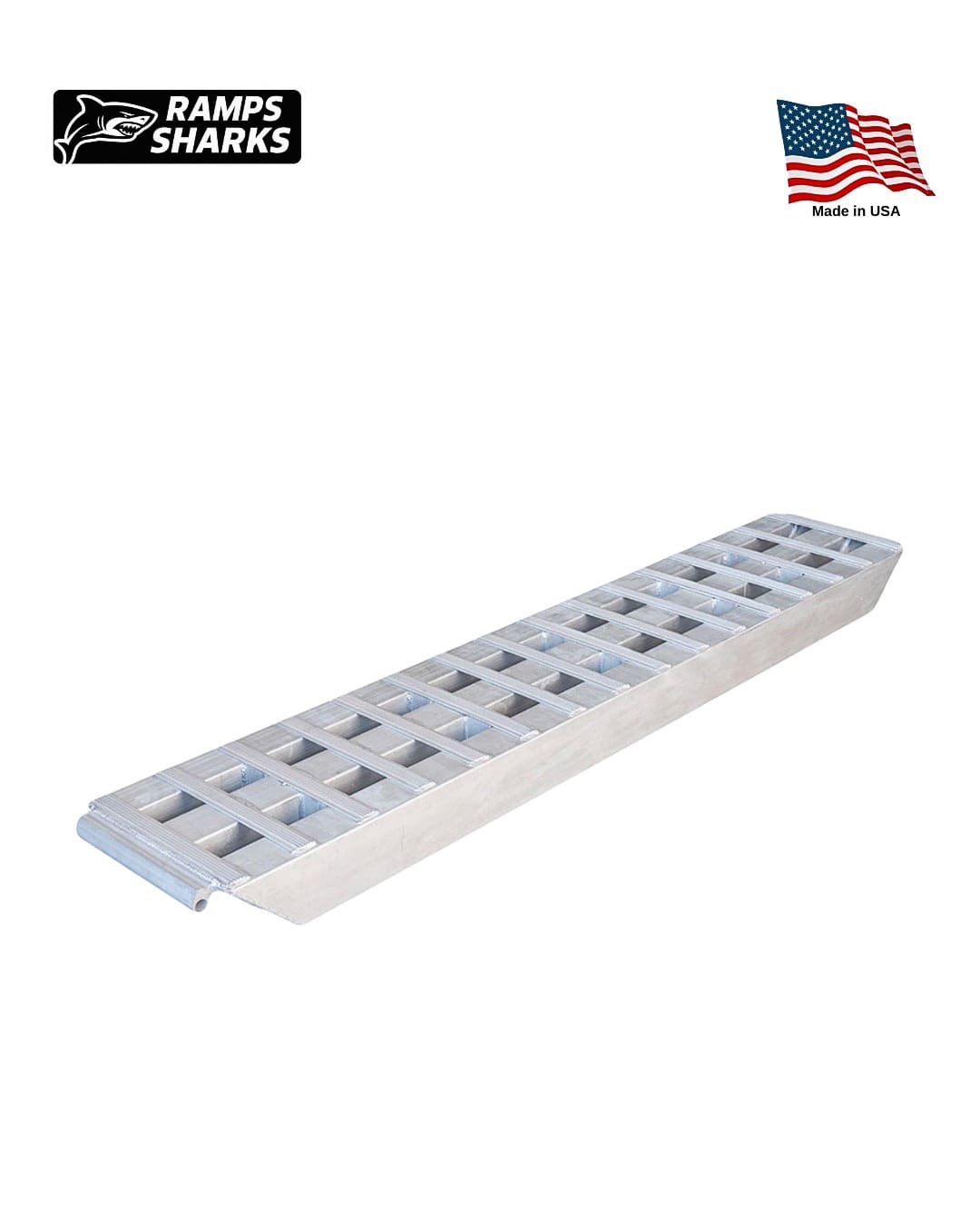 Aluminum Double Loading Ramp Kit 18 in x 16 ft 23500 lb Capacity