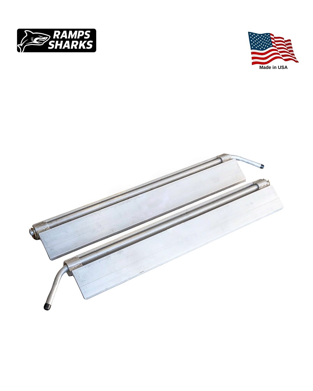Aluminum Double Loading Ramp Kit 18 in x 16 ft 23500 lb Capacity