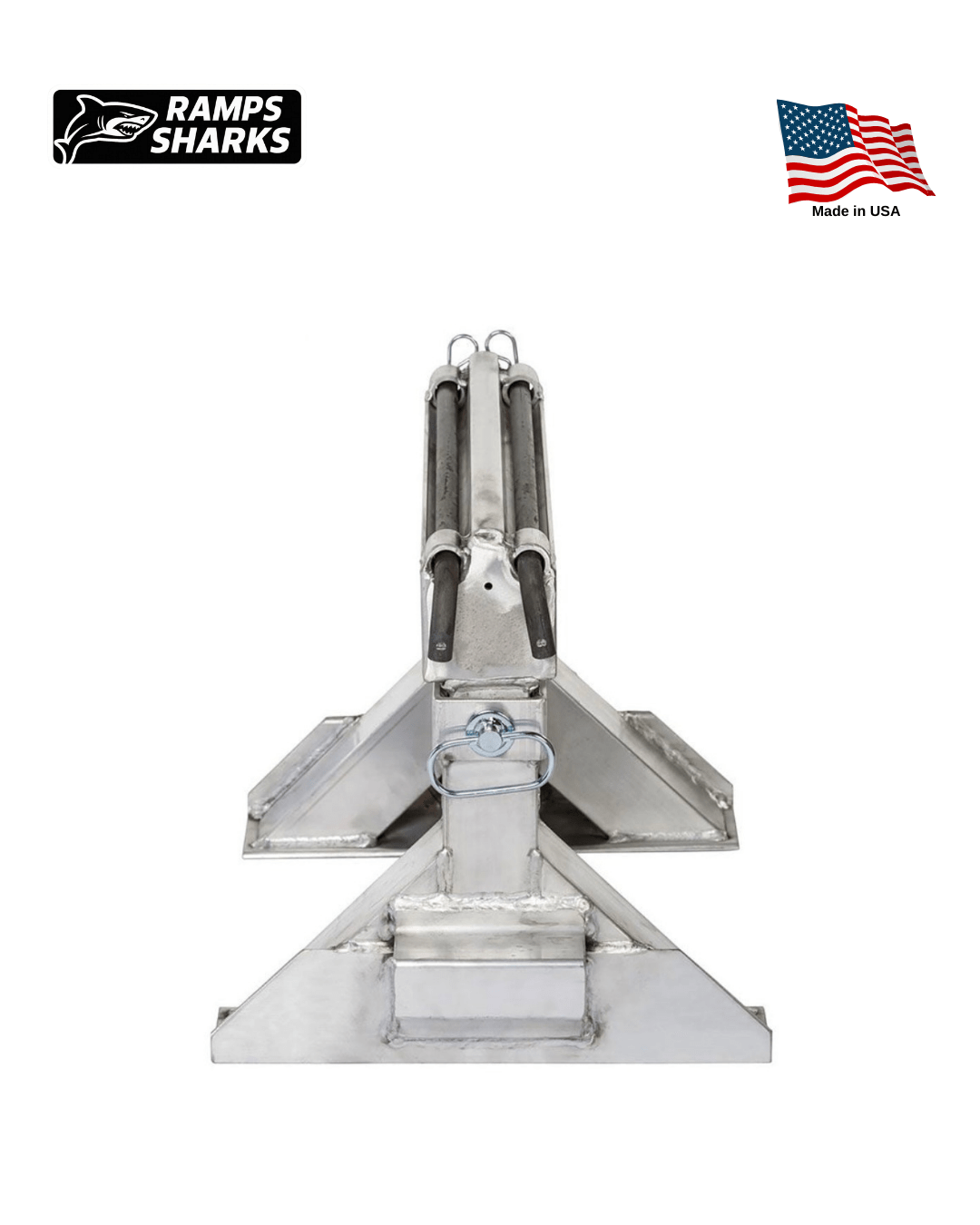 Adjustable Heavy Duty Ramp Support Stands 18 in to 24 in One Pair 23500 lb Capacity