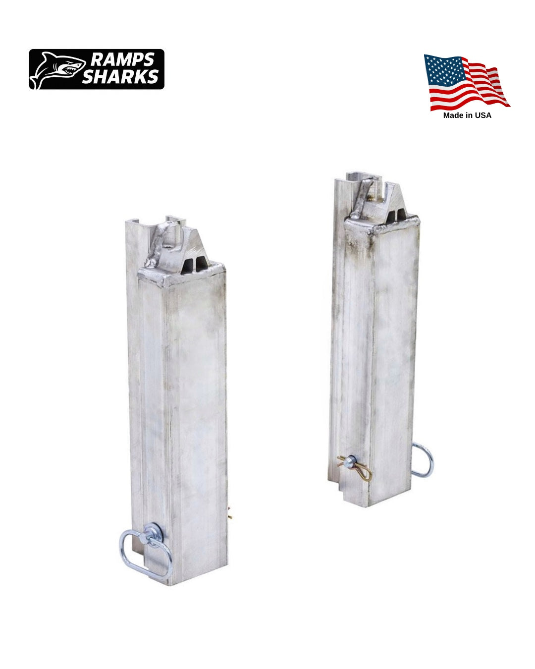 One Pair Ramp to Load Leveler Converter Stakes for Step Deck Trailer