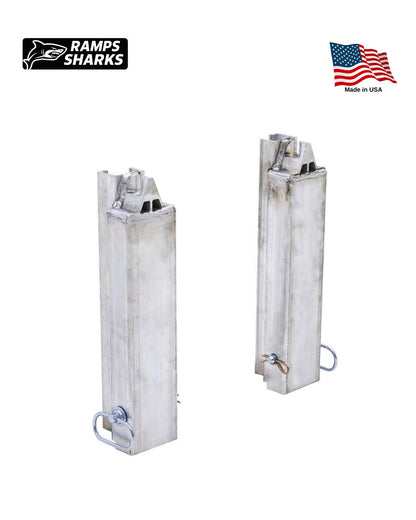 One Pair Ramp to Load Leveler Converter Stakes for Step Deck Trailer