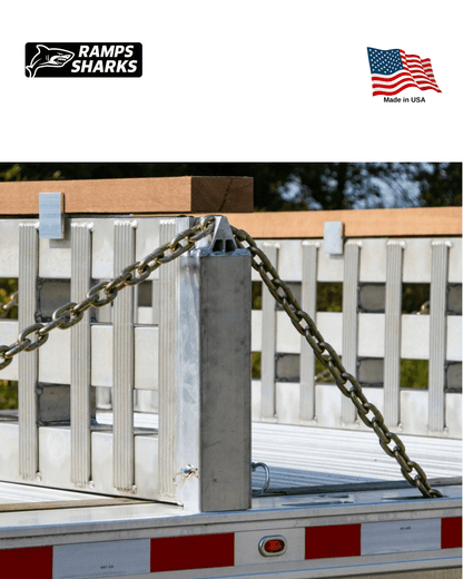 One Pair Ramp to Load Leveler Converter Stakes for Step Deck Trailer